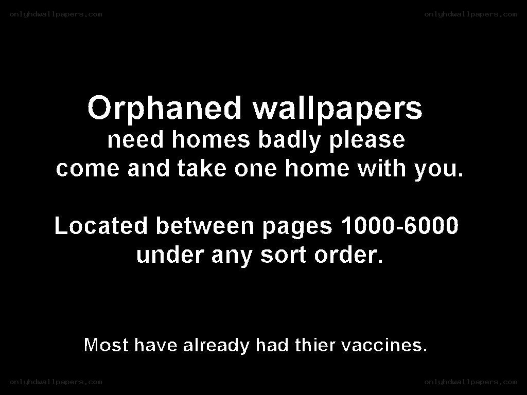 Orphaned wallpapers plea