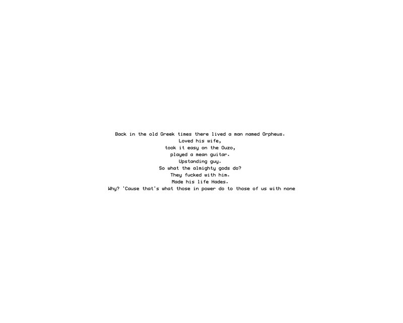 Orpheus poem text