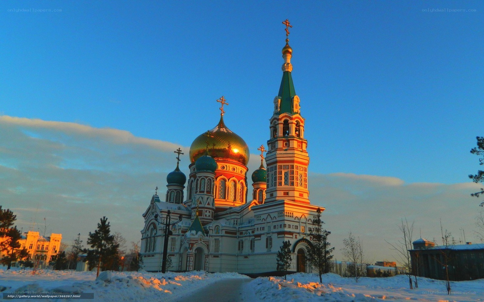 Orthodox church in winter