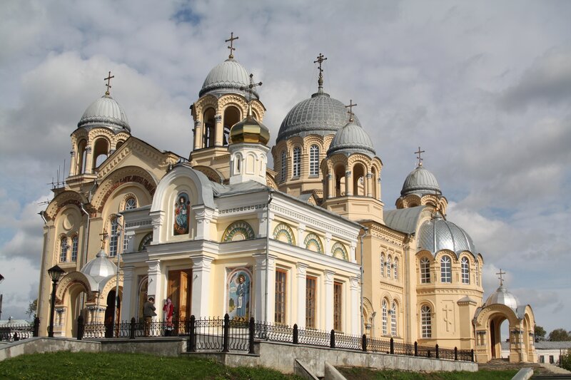 Orthodox church with domes