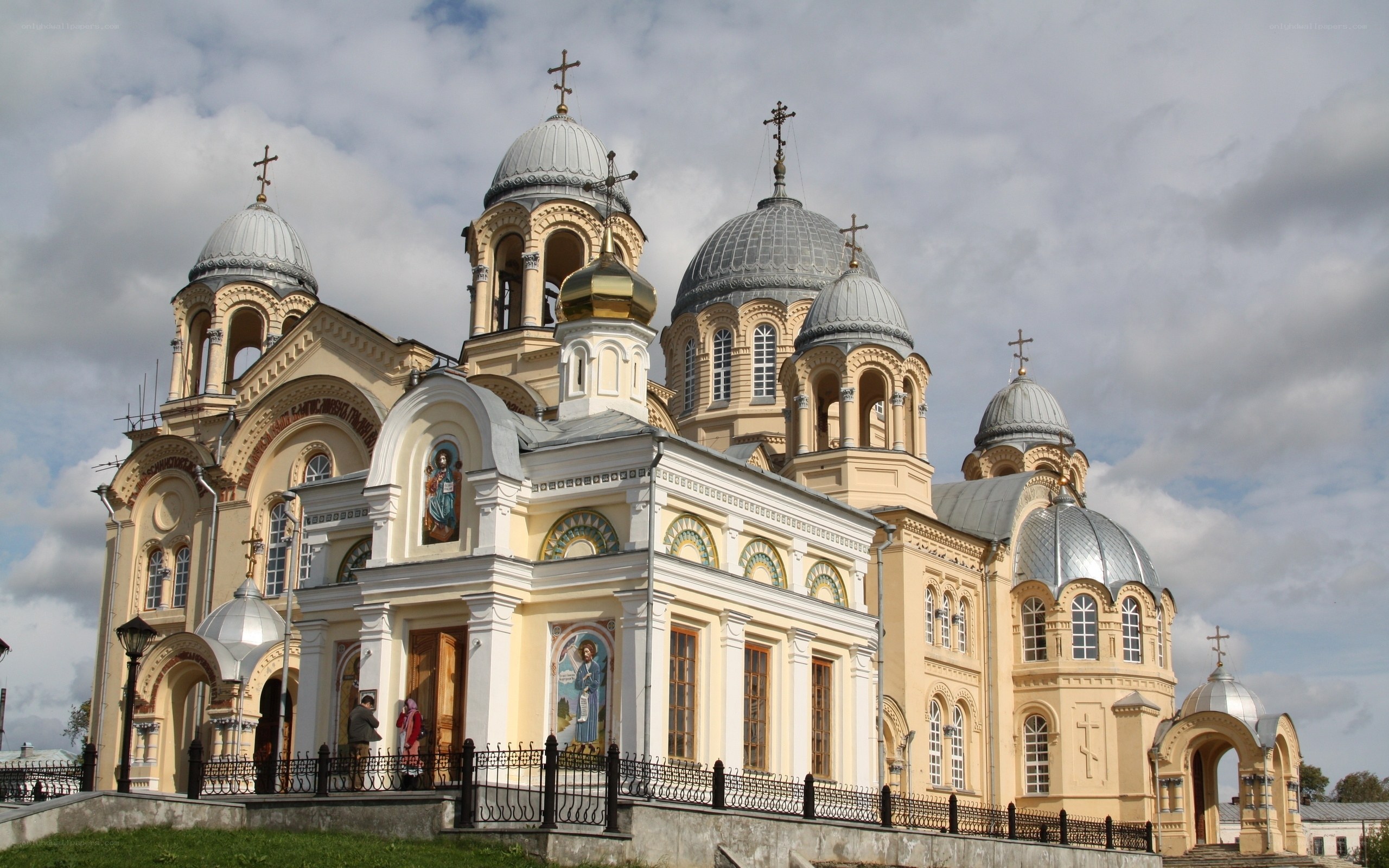 Orthodox church with domes
