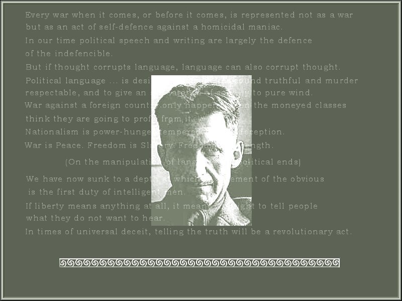 Orwell on political language
