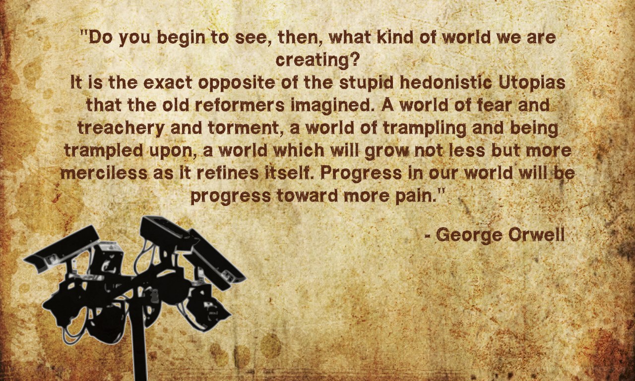 Orwell quote on surveillance