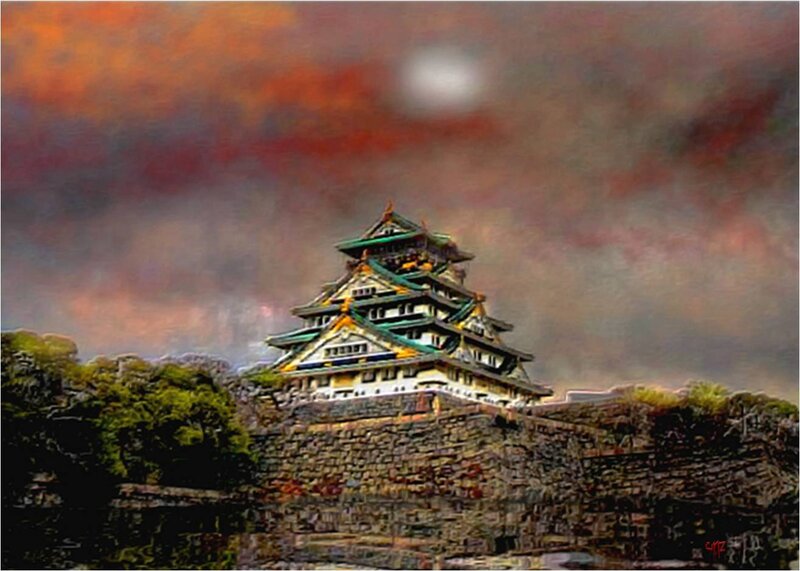 Osaka Castle — Red