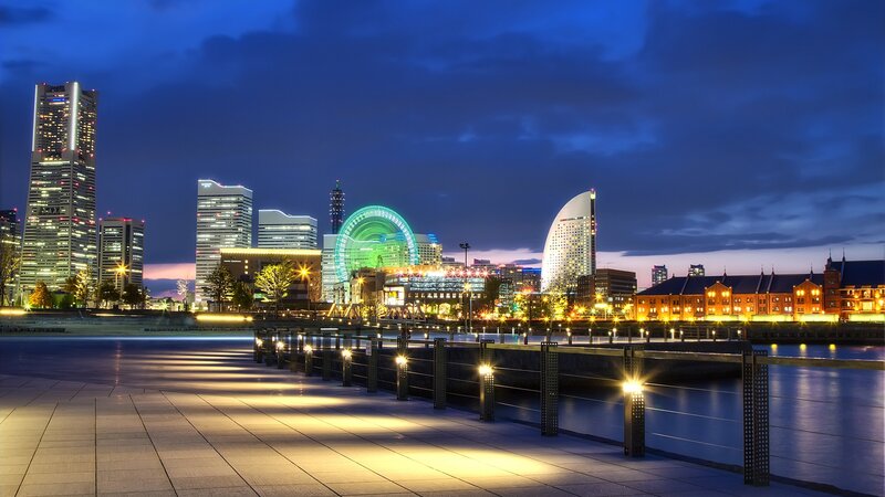 Osaka Skyline at Night