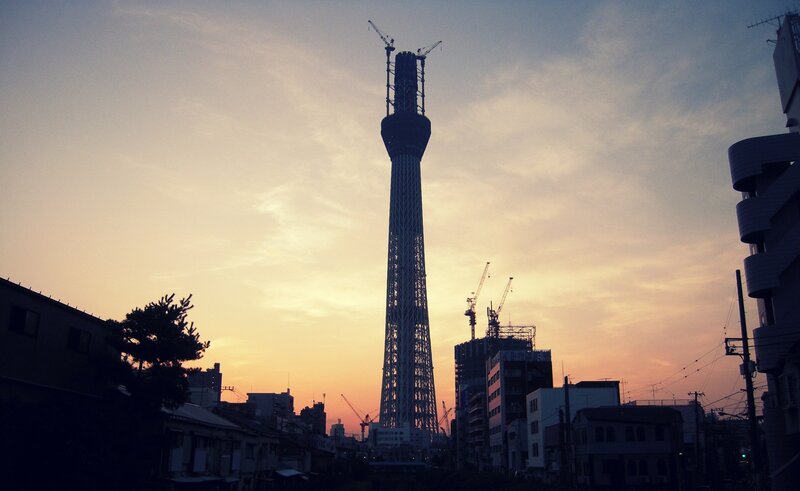 Osaka Tower Silhouette