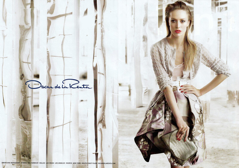 Oscar de la Renta fashion advertisement