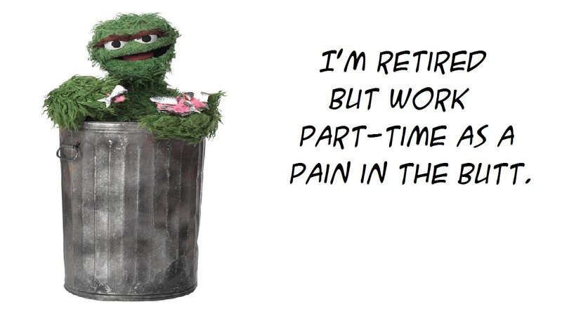 Oscar the Grouch in Trash Can — Green