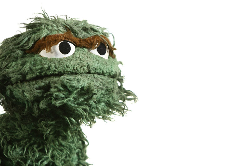Oscar the Grouch puppet