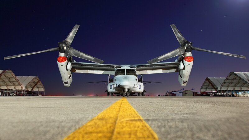 Osprey Aircraft on Tarmac