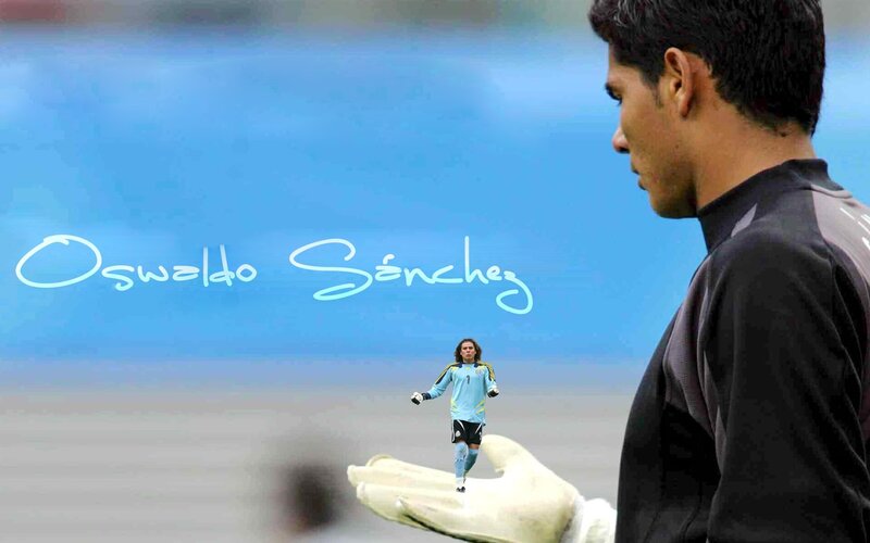 Oswaldo Sanchez football art