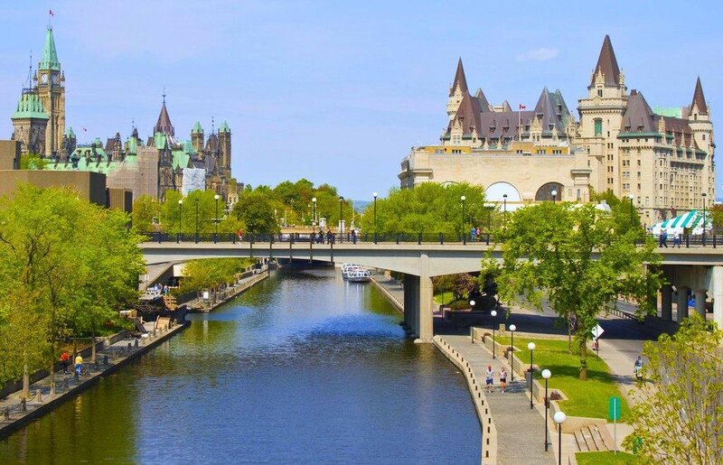 Ottawa River and Parliament Hill