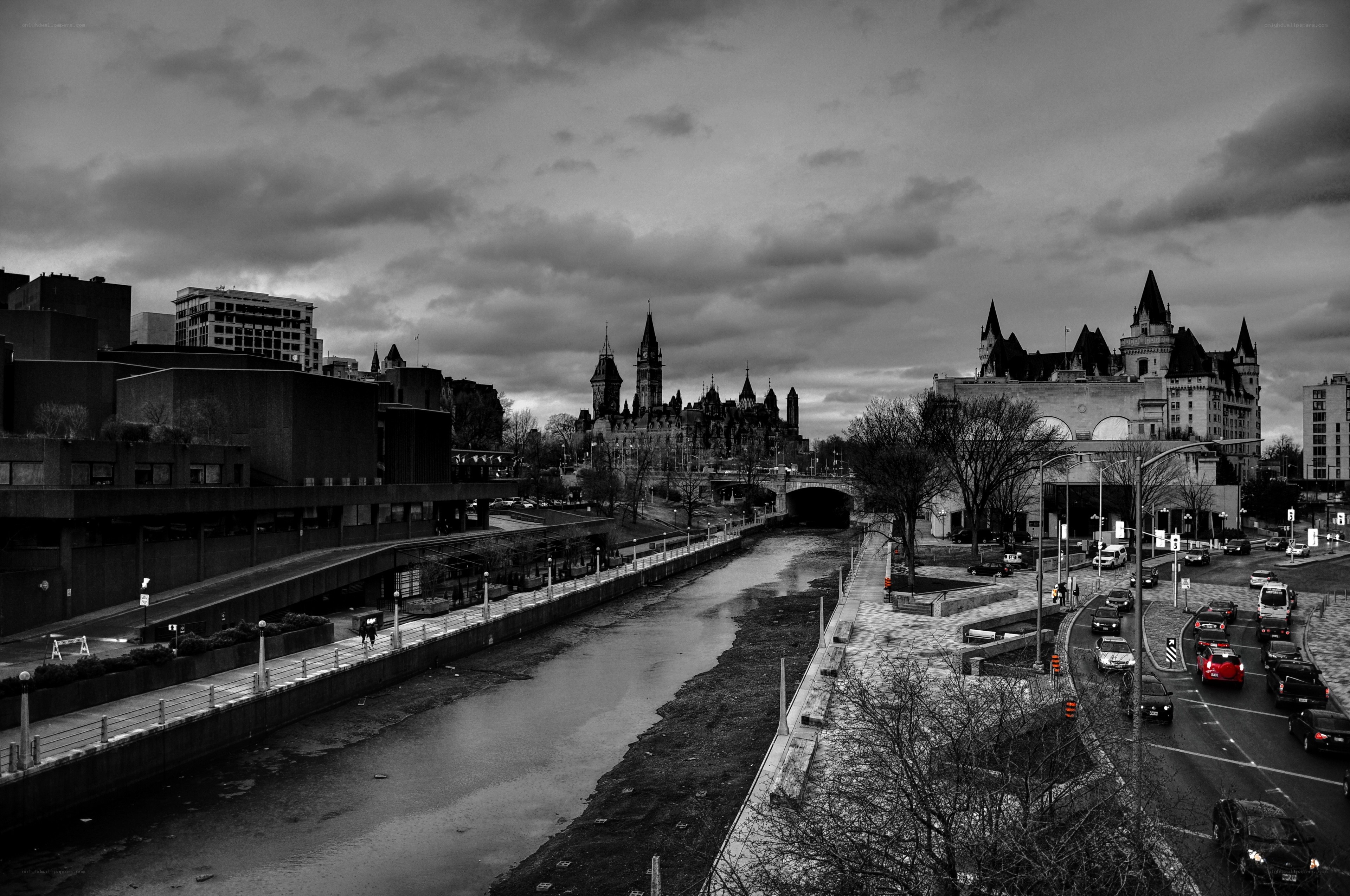 Ottawa River and Parliament Hill