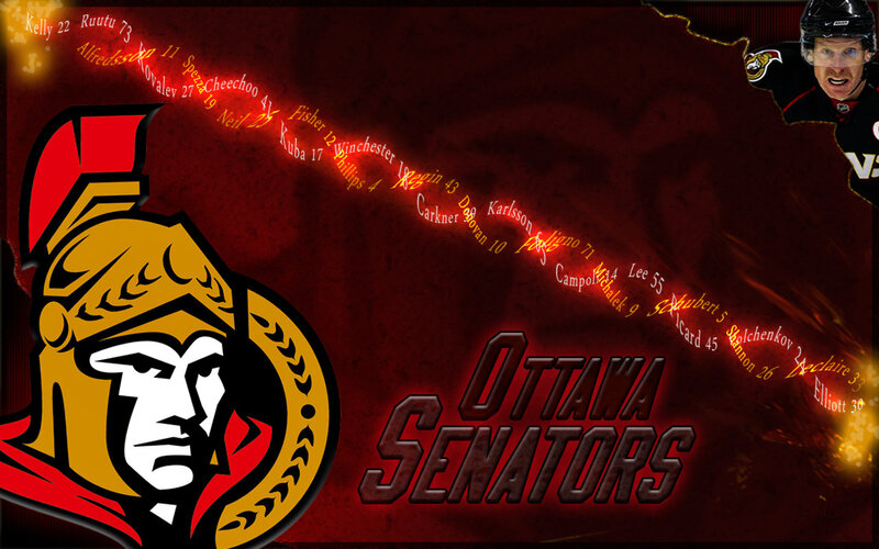 Ottawa Senators Logo — Red, Dramatic