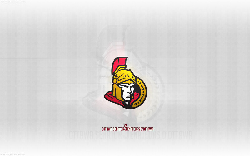 Ottawa Senators Logo — White