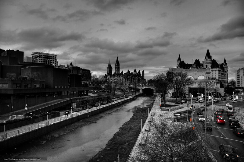 Ottawa skyline with Parliament and Château Laurier