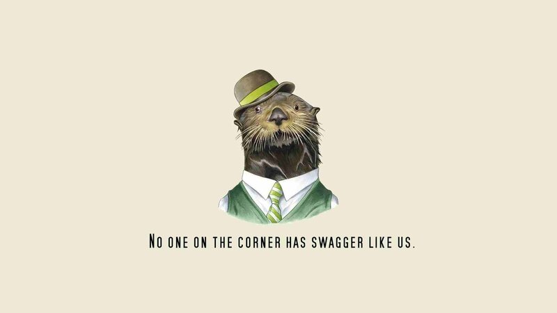 Otter in Suit