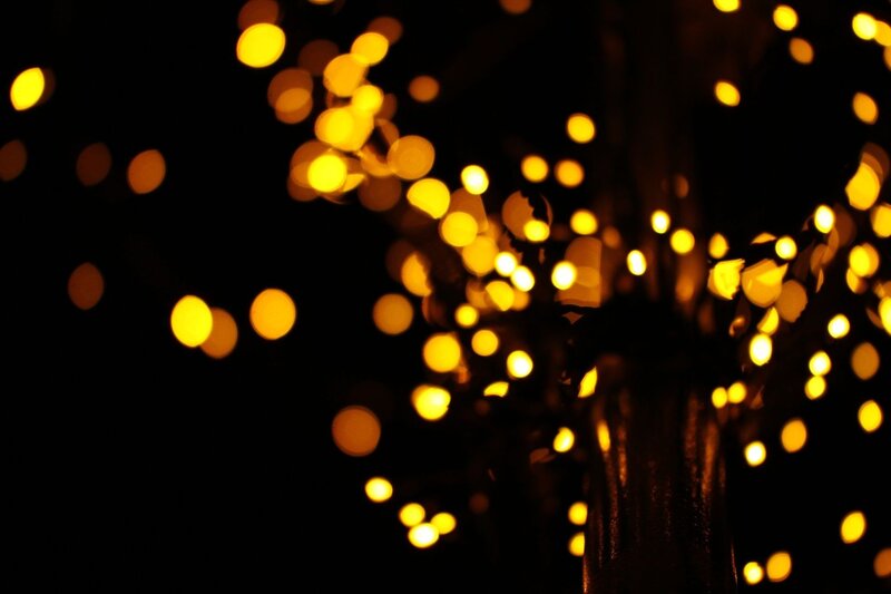 Out-of-focus Lights at Night — Yellow, Calm