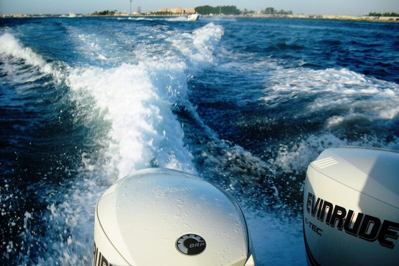 Outboard Motors on Boat