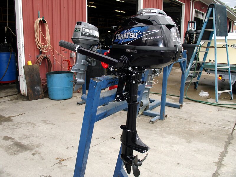Outboard Motors on Stands