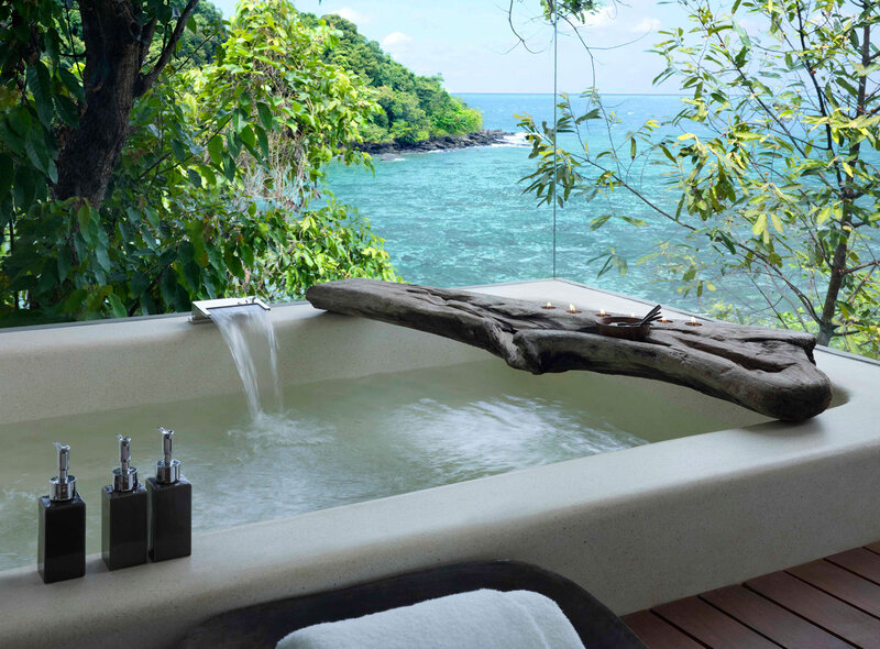 Outdoor Bathtub with Ocean View