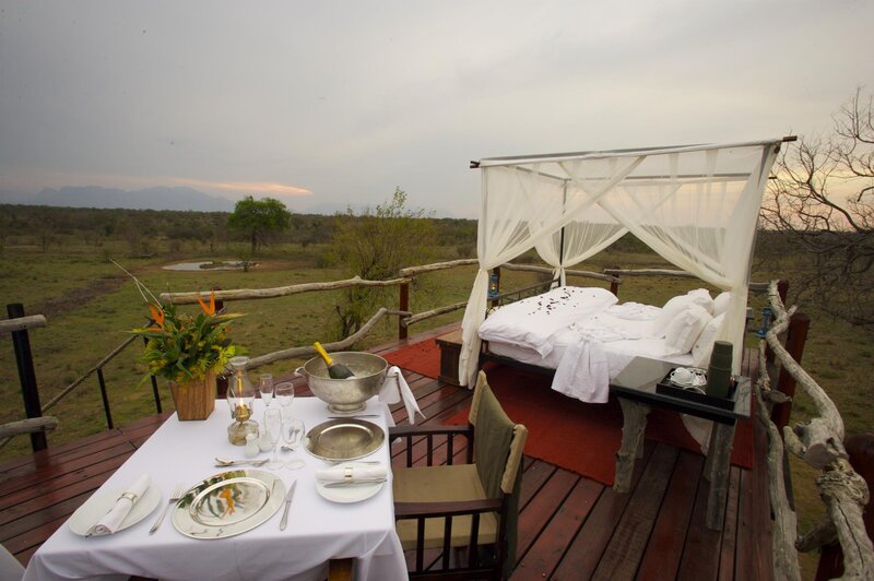 Outdoor Bed and Dining Table