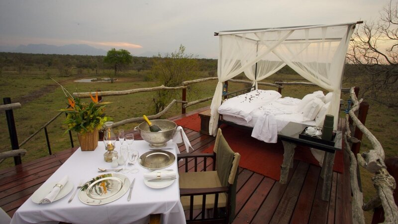 Outdoor Bed and Table