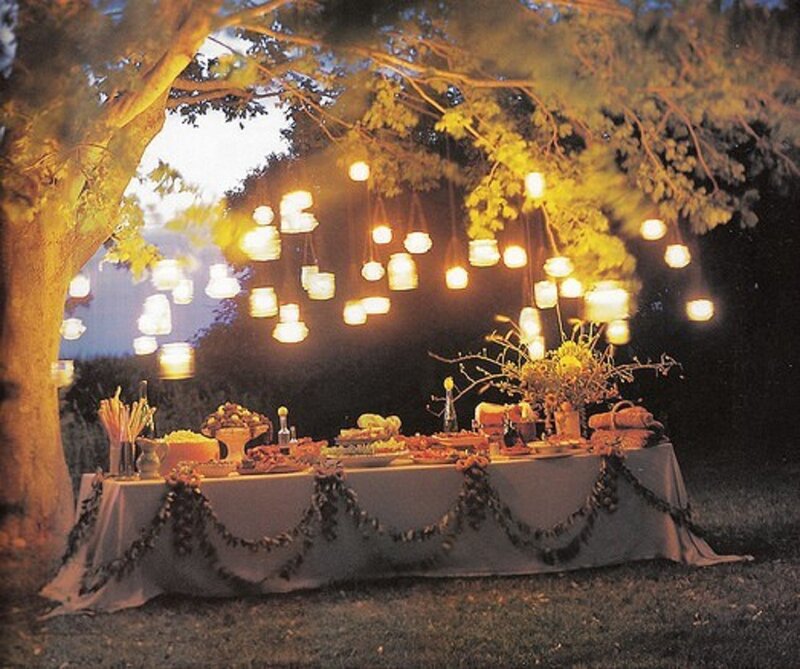 Outdoor Buffet Table