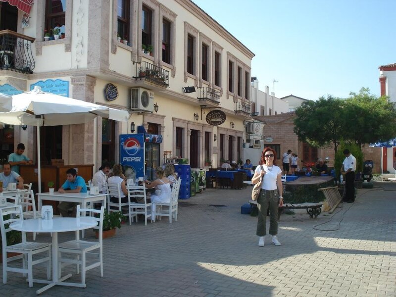 Outdoor café in a Turkish town