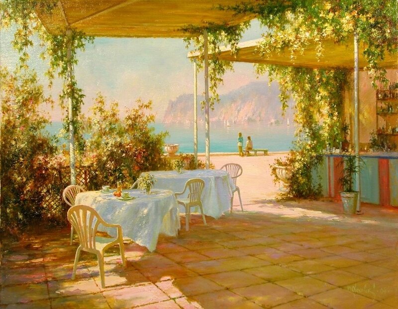 Outdoor Cafe by Sea