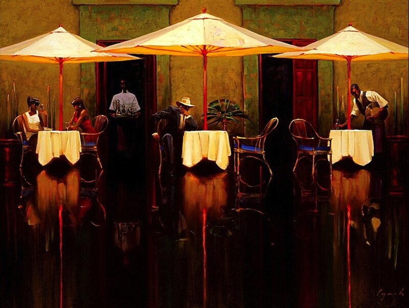 Outdoor Cafe Scene