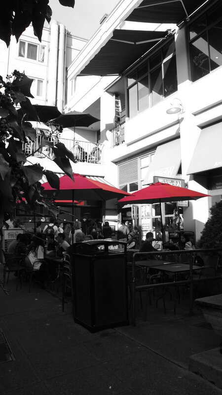 Outdoor Cafe Seating — Black