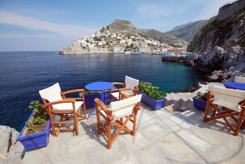 Outdoor Cafe Seating — Blue