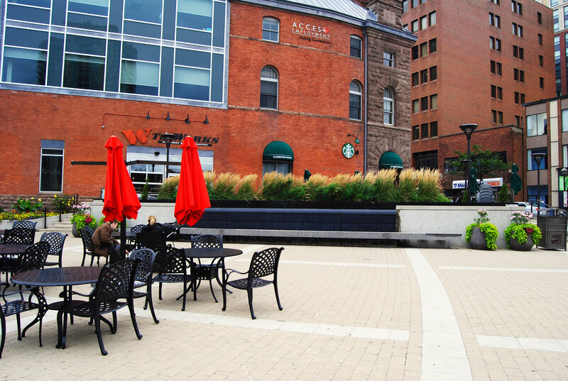 Outdoor Cafe Seating — Red
