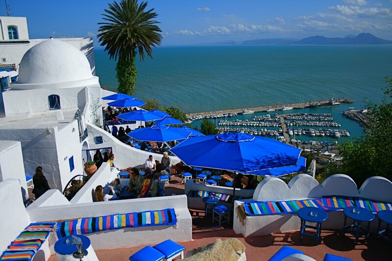 Outdoor Cafe with Sea View