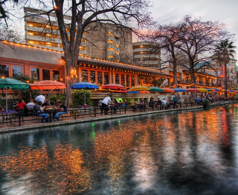 Outdoor Dining Along River