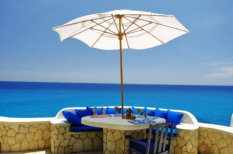 Outdoor Dining Table — Blue, Serene