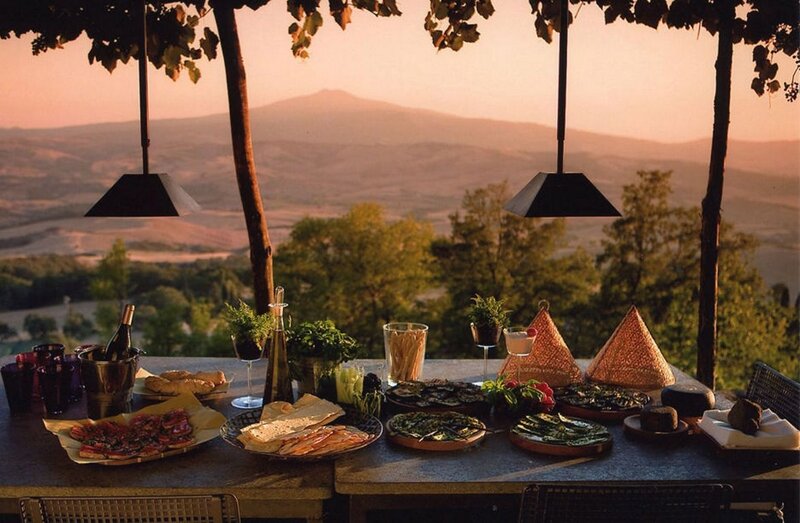 Outdoor Dinner Table — Brown