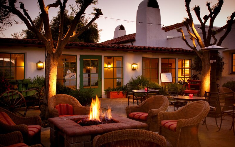 Outdoor Fire Pit Seating — Brown