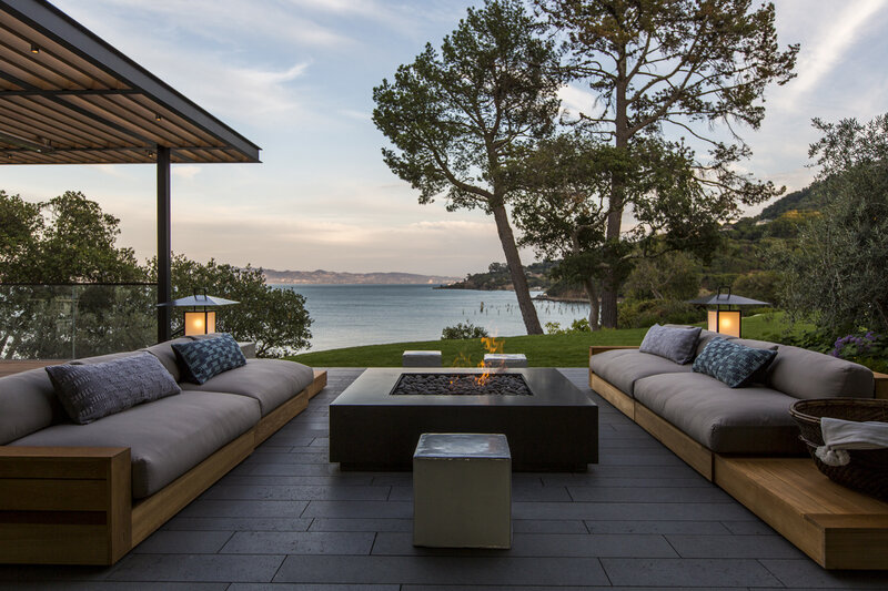 Outdoor Fire Pit Seating — Gray, Serene