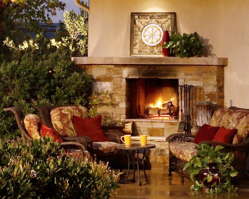 Outdoor Fireplace Seating