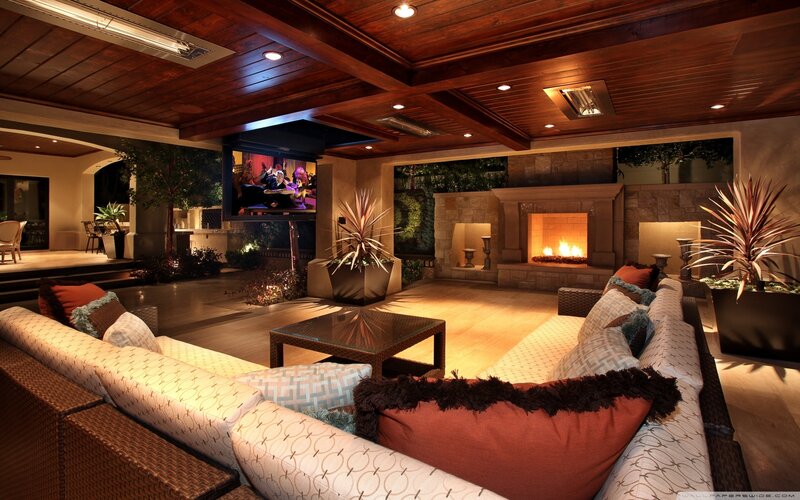 Outdoor Living Room — Brown, Cozy