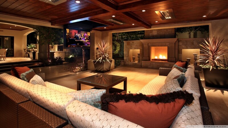 Outdoor Living Room — Brown