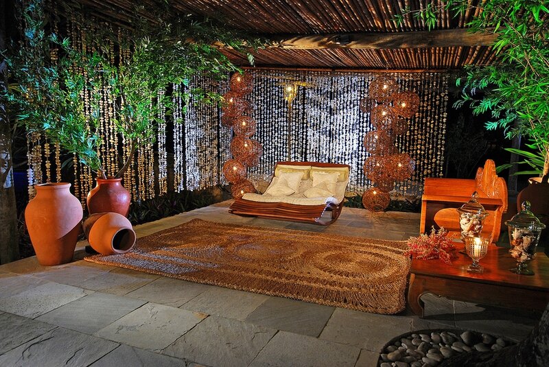 Outdoor Lounge Area — Brown