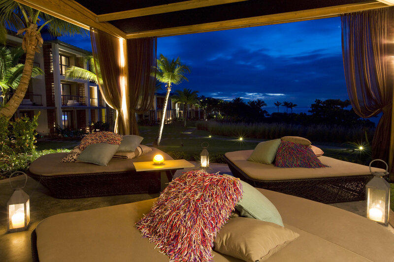 Outdoor Lounge Beds — Blue