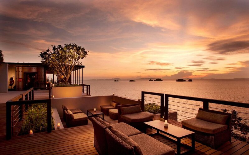 Outdoor Lounge by Sea — Orange