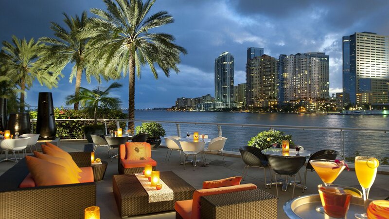 Outdoor Lounge Seating — Blue, Serene, Night