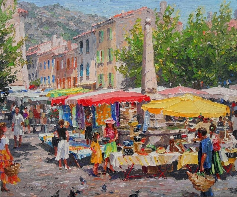 Outdoor Market Scene