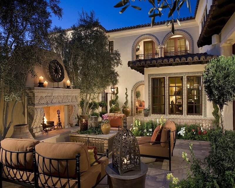 Outdoor Patio at Night
