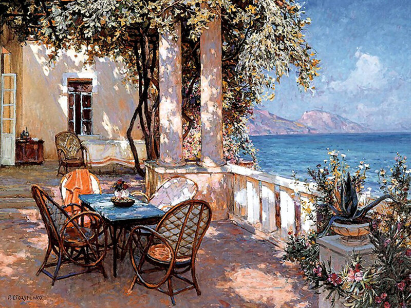 Outdoor Patio by Sea